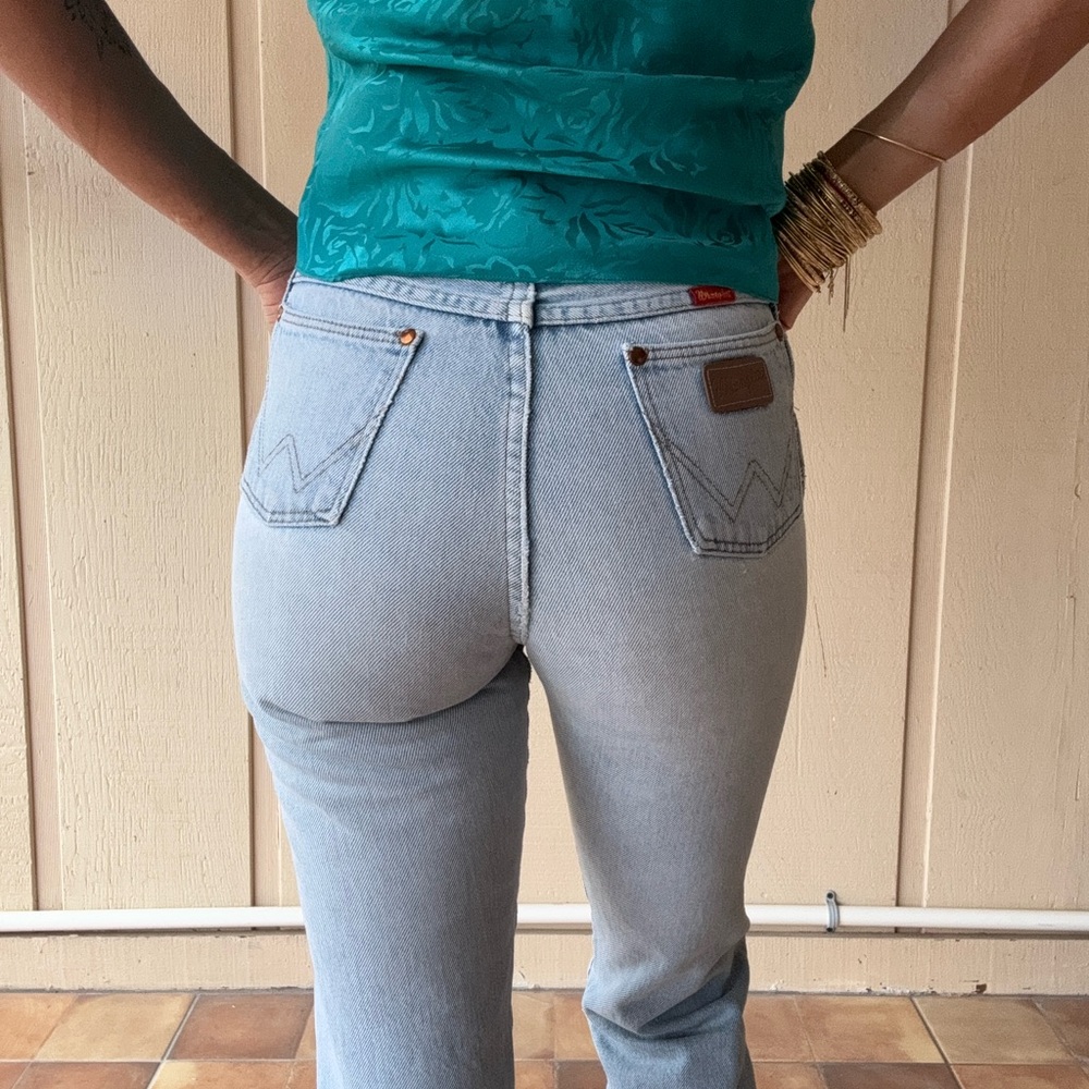Vintage Wrangler jeans 23 faded cropped
